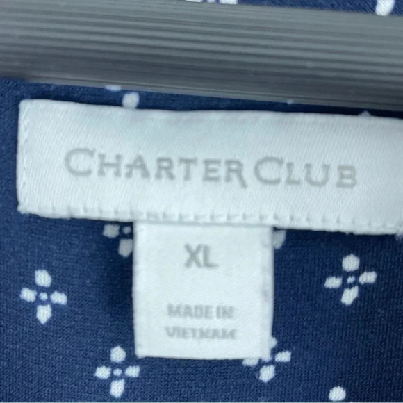 Charter Club Womens Size XL long sleeve chiffon blouse 1259 - Picture 4 of 7